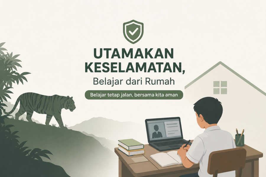 Teror Harimau Sumatera, Sekolah di Desa Sungai Danai Ditutup Sementara, Siswa Belajar dari Rumah