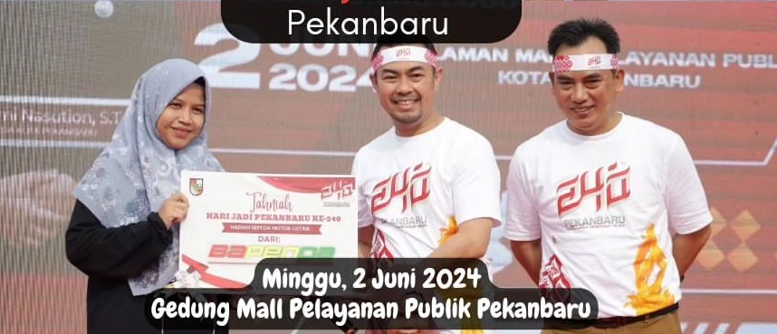 Kadispora Kota Pekanbaru Ikut Meriahkan Fun Walk dalam Perayaan Hari Jadi Pekanbaru ke-240