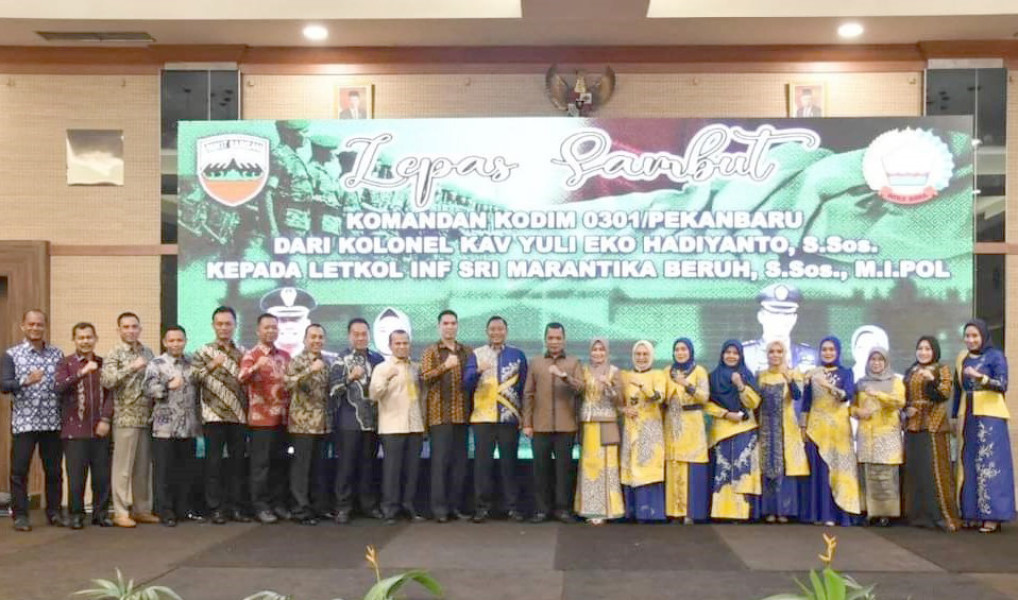 Sabarudi Hadiri Lepas Sambut Dandim 0301/Pekanbaru